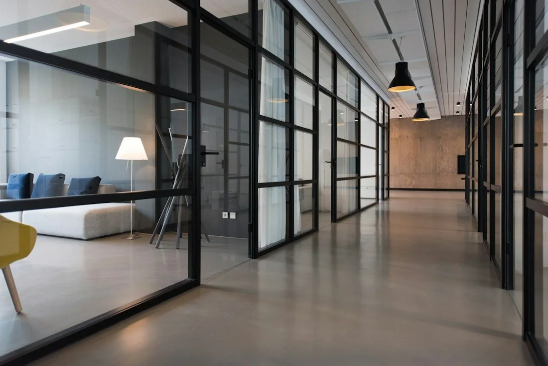 Illustrative modern office interior